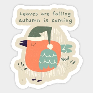 Leaves are falling Sticker